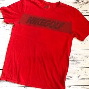 NIKE l Medium red Nike golf shirt drifit